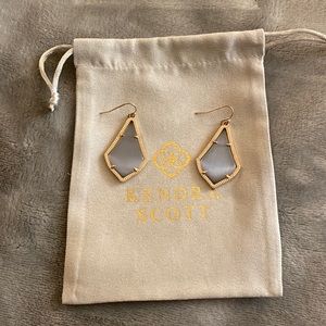 Kendra scott Alex grey stone set in rose gold